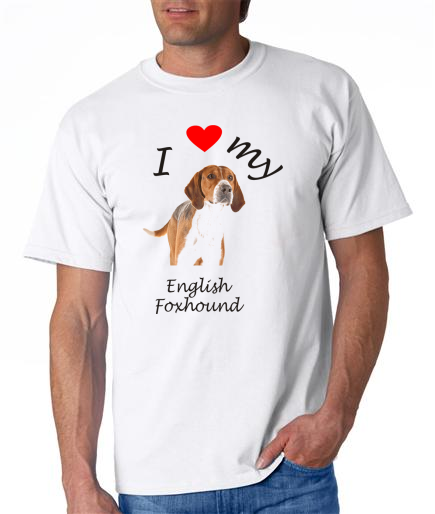 Dogs - English Foxhound Picture on a Mens Shirt